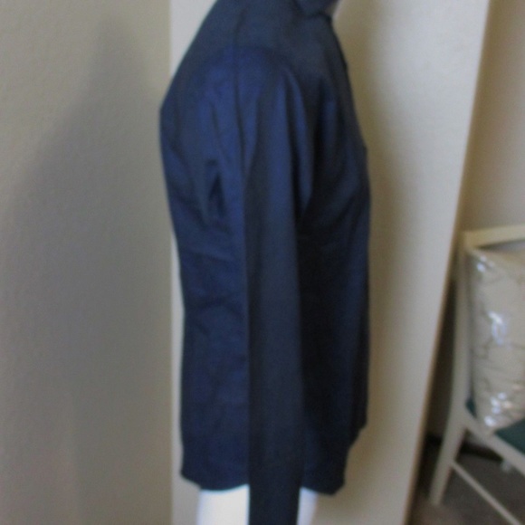 Bogosse Mens Blue Print Button Front Shirt New - Picture 3 of 8